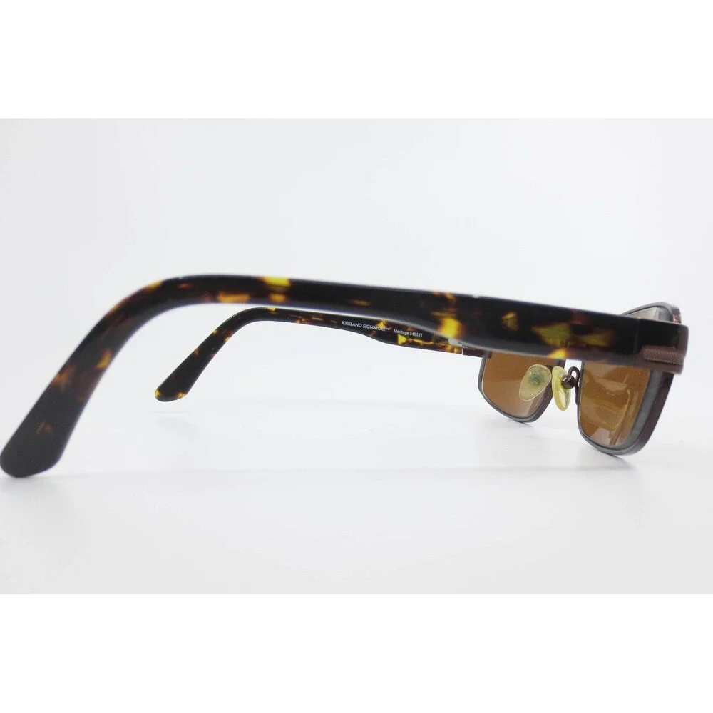 Kirkland Signature Meritage 545181 Brown Tortoise Rectangle Sunglasses Italy